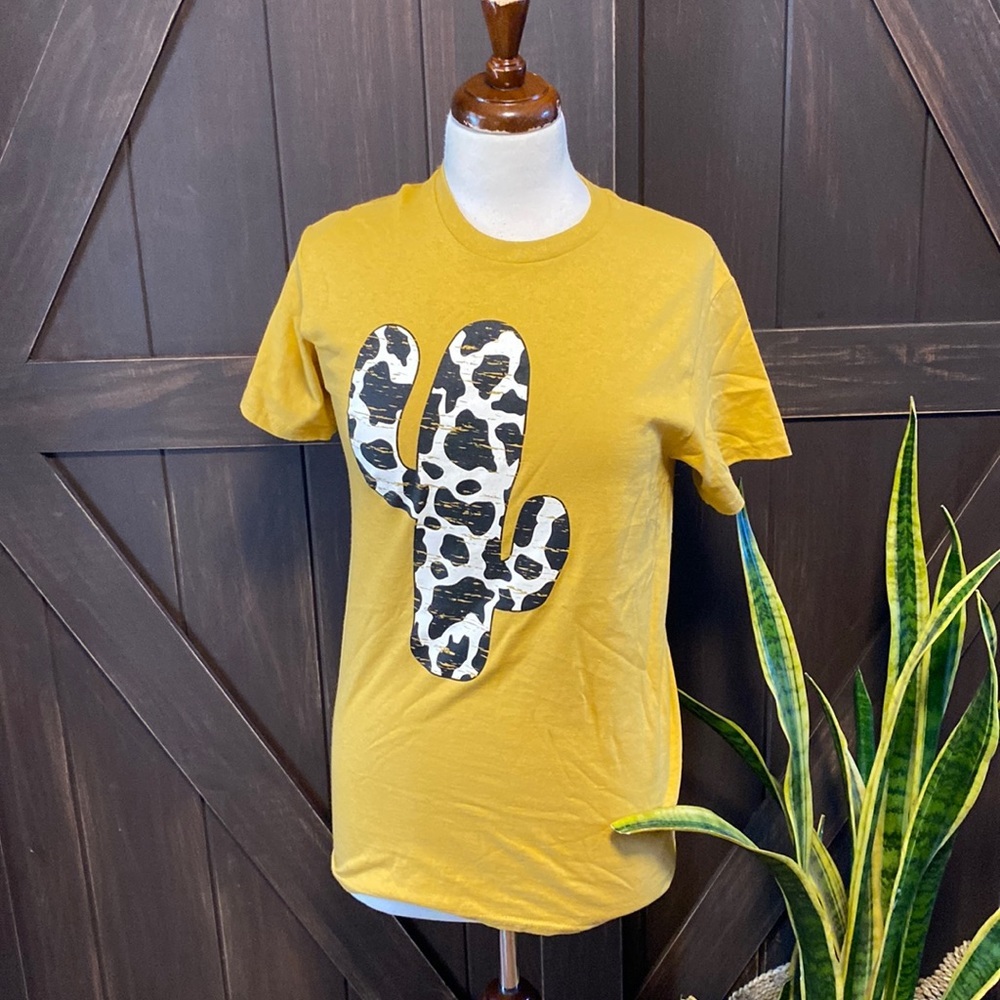 Delta Pro Weight Small Mustard Yellow with Cow Print Cactus
